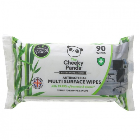 The Cheeky Panda Bamboo Antibacterial Multi Surface Wipes